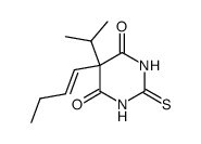5-(1-Butenyl)-2,3-dihydro-5-isopropyl-2-thioxo-4,6(1H,5H)-pyrimidinedione Structure
