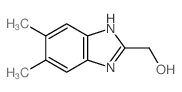 (5,6-二甲基-1H-苯并咪唑-2-YL)甲醇结构式