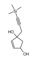 4-Cyclopentene-1,3-diol, 1-[3-(trimethylsilyl)-2-propynyl]- (9CI) Structure