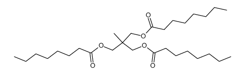 2-Methyl-2-[(octanoyloxy)methyl]-1,3-propanediol dioctanoate Structure