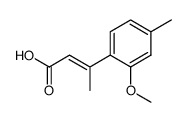 3-(2-methoxy-4-methyl-phenyl)-crotonic acid结构式