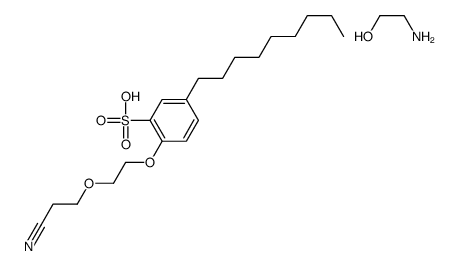 Ethanol, 2-amino-, compd. with α-(2-cyanoethyl)-ω-(4-nonylsulfophenoxy)poly(oxy-1,2-ethanediyl ) (1:1) picture