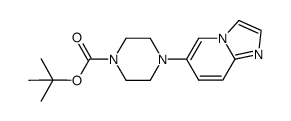 tert-butyl 4-(imidazo[1,2-a]pyridin-6-yl)piperazine-1-carboxylate结构式