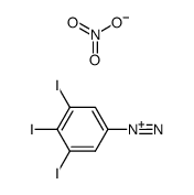 3,4,5-Triiodobenzenediazonium nitrate Structure