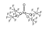 ((oxoxeniotetrayl)tetrakis(oxy))tetrakis(pentafluoro-l6-tellane) Structure