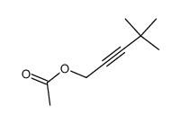 acetic acid-(4,4-dimethyl-pent-2-ynyl ester)结构式