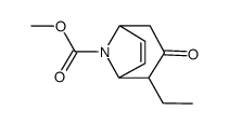 8-Azabicyclo[3.2.1]oct-6-ene-8-carboxylicacid,2-ethyl-3-oxo-,methylester(9CI) structure