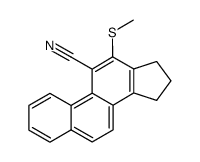 11-cyano-12-(methylthio)-16,17-dihydro-15H-cyclopenta[a]phenanthrene结构式