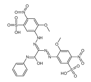 1,5-bis(2-methoxy-4-nitro-5-sulfophenyl)-3-((phenylamino)carbonyl)formazan picture