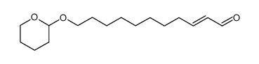 (2E)-11-[(tetrahydro-2H-pyran-2-yl)oxy]-undec-2-en-1-al Structure