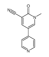 3-cyano-1-methyl-5-(pyrid-4-yl)-1,2-dihydropyrid-2-one结构式