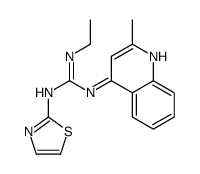 2-ethyl-1-(2-methylquinolin-4-yl)-3-(1,3-thiazol-2-yl)guanidine结构式