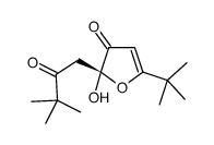 (2S)-5-tert-butyl-2-(3,3-dimethyl-2-oxobutyl)-2-hydroxyfuran-3-one结构式