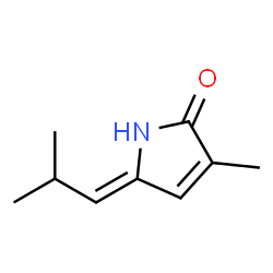 2H-Pyrrol-2-one, 1,5-dihydro-3-methyl-5-(2-methylpropylidene)-, (5Z)- (9CI)结构式