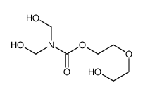 Bis(hydroxymethyl)carbamic acid 2-(2-hydroxyethoxy)ethyl ester Structure
