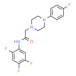 2-[4-(4-FLUOROPHENYL)PIPERAZINO]-N-(2,4,5-TRIFLUOROPHENYL)ACETAMIDE Structure