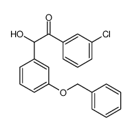 1-(3-chlorophenyl)-2-hydroxy-2-(3-phenylmethoxyphenyl)ethanone Structure