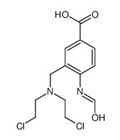 3-[bis(2-chloroethyl)aminomethyl]-4-formamidobenzoic acid结构式