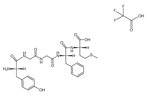 TFA-NH3-Tyr-Gly-Gly-Phe-Met-OH结构式