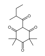 2,2,4,4-tetramethyl-6-(2-methylbutanoyl)cyclohexane-1,3,5-trione Structure