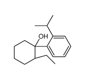 (1S,2R)-2-ethyl-1-(2-propan-2-ylphenyl)cyclohexan-1-ol Structure