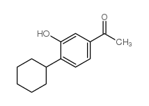 4-CYKCOHEXYL3-HYDROXY-ACETOPHENONE Structure