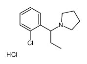 1-[1-(2-chlorophenyl)propyl]pyrrolidine,hydrochloride结构式