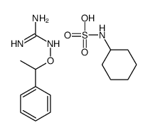 cyclohexylsulfamic acid,2-(1-phenylethoxy)guanidine Structure