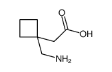 2-(1-(Aminomethyl)cyclobutyl)acetic acid结构式