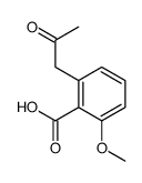 2-methoxy-6-(2-oxopropyl)benzoic acid结构式