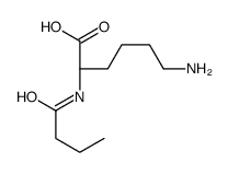 N2-(1-oxobutyl)-L-lysine Structure
