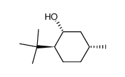 (1R,2S,5R)-2-dimethylethyl-5-methyl-cyclohexan-1-ol Structure