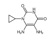 1-cyclopropyl-5,6-diamino-2,4-(1H,3H)-pyrimidinedione Structure