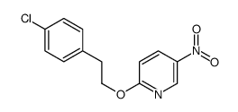 2-[2-(4-chlorophenyl)ethoxy]-5-nitropyridine Structure