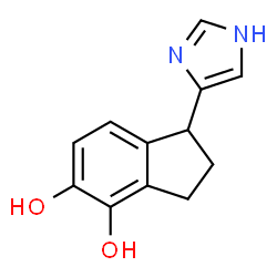 1H-Indene-4,5-diol, 2,3-dihydro-1-(1H-imidazol-4-yl)- (9CI)结构式