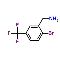 2-BROMO-5-TRIFLUOROMETHYL-BENZYLAMINE结构式