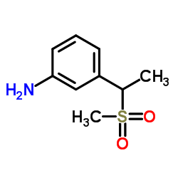 3-[1-(Methylsulfonyl)ethyl]aniline Structure