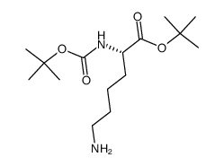 (S)-6-氨基-2-((叔丁氧基羰基)氨基)己酸叔丁酯结构式