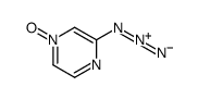 3-azido-1-oxidopyrazin-1-ium Structure