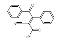 2-cyano-4-oxo-3,4-diphenyl-but-2-enamide Structure