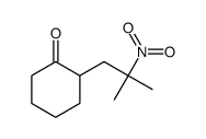 2-(2-methyl-2-nitropropyl)cyclohexan-1-one结构式
