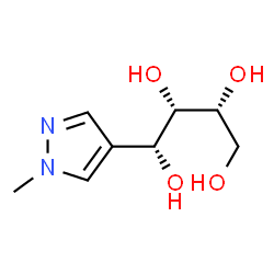 1,2,3,4-Butanetetrol,1-(1-methyl-1H-pyrazol-4-yl)-,(1R,2S,3R)-(9CI)结构式