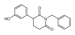 N-benzyl-2-(3-hydroxyphenyl)glutarimide结构式