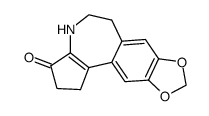 1,4,5,6-tetrahydro-[1,3]dioxolo[4',5':4,5]benzo[1,2-d]cyclopenta[b]azepin-3(2H)-one结构式