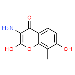 4H-1-Benzopyran-4-one,3-amino-2,7-dihydroxy-8-methyl-(9CI) Structure