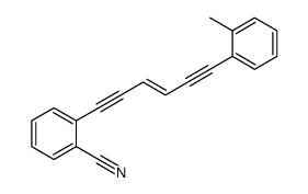 2-[6-(2-methylphenyl)hex-3-en-1,5-diynyl]benzonitrile Structure