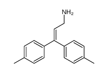 3,3-bis(4-methylphenyl)prop-2-en-1-amine Structure
