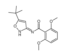 N-(5-tert-butyl-1,2-oxazol-3-yl)-2,6-dimethoxybenzamide结构式