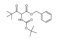 benzyl 2-tert-butoxycarbonylamino-4,4-dimethyl-3-oxopentanoate结构式