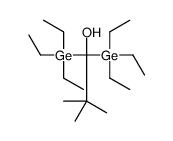 2,2-dimethyl-1,1-bis(triethylgermyl)propan-1-ol结构式